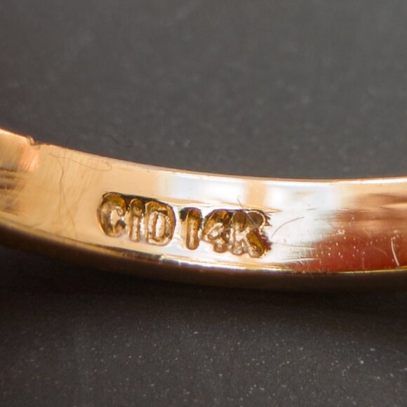 14K Yellow Gold Citrine Solitaire Ring • November Birthstone - Picture 4 of 12